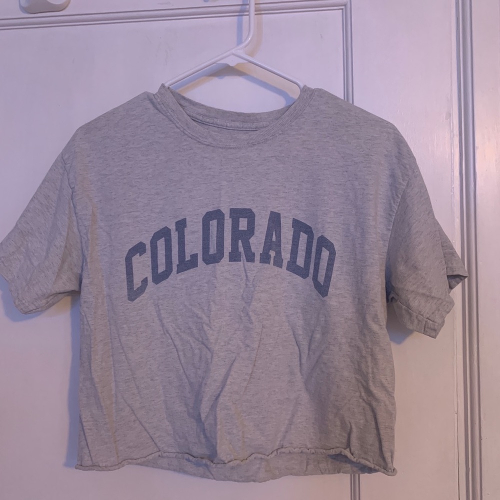 Brandy Melville Colorado crop tee